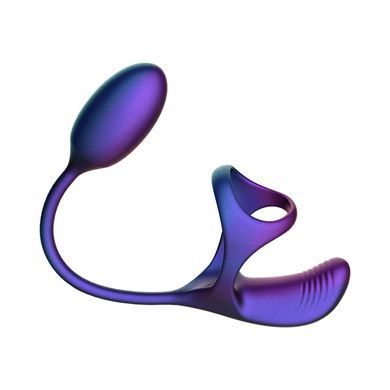 Ерекційне віброкільце з віброяйцем Hueman Halo Orbit Cock Ring With Ball Stimulator and Bullet Vibrator - фото
