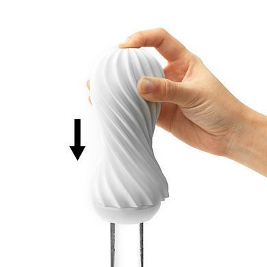 Мастурбатор Tenga FLEX silky white білий - фото