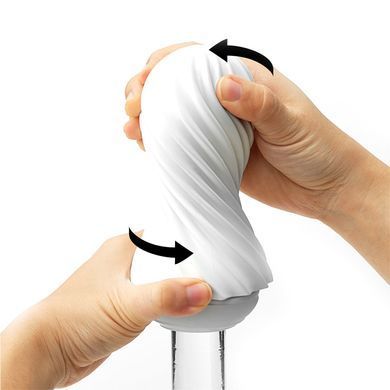 Мастурбатор Tenga FLEX silky white білий - фото