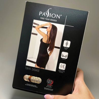 Сорочка і трусики TONYA CHEMISE black Passion Exclusive L/XL