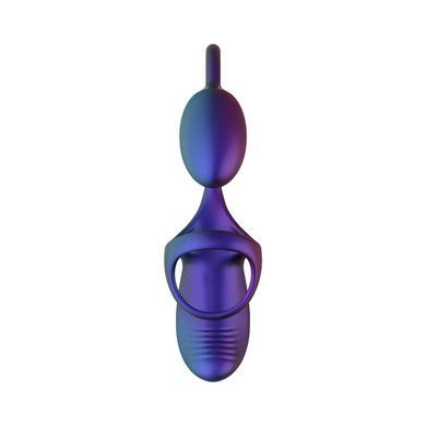 Ерекційне віброкільце з віброяйцем Hueman Halo Orbit Cock Ring With Ball Stimulator and Bullet Vibrator - фото