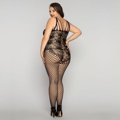 Бодистокинг на все тело с сеткой и кружевом JSY P81171 Plus Size - фото