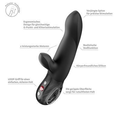 Пульсатор з вібрацією Fun Factory Bi Stronic Arc Black чорний - фото