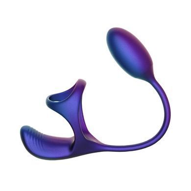 Ерекційне віброкільце з віброяйцем Hueman Halo Orbit Cock Ring With Ball Stimulator and Bullet Vibrator - фото