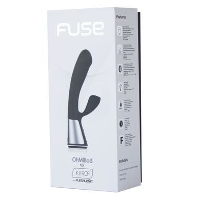 Kiiroo Ohmibod Fuse - інтерактивний вібратор-кролик чорний - фото