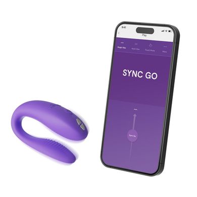 We-Vibe Sync GO Light Purple - смарт-вібратор для пар фіолетовий - фото