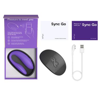 We-Vibe Sync GO Light Purple - смарт-вібратор для пар фіолетовий - фото