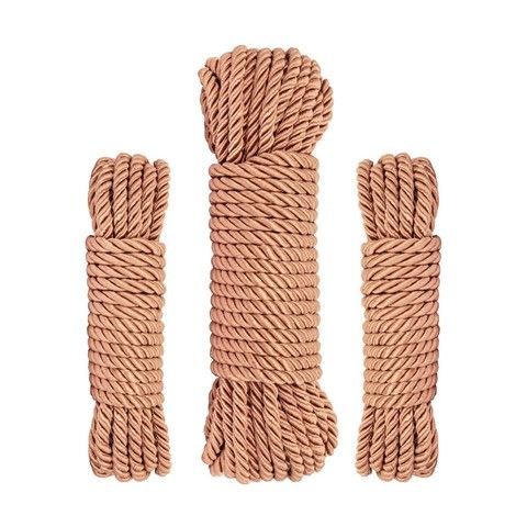 Мотузки для шибарі в наборі Rosy Gold Bondage Rope Set (5; 5; 10 м)