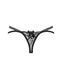 Трусики Obsessive Blomentis thong XS/S чорні