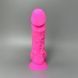 Фалоімітатор, що світиться, SilexD Johnny Pink Glow in the dark (17,6 см) (пом'ята упаковка) - фото товару