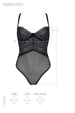 Боди Passion KERRIA BODY black S/M