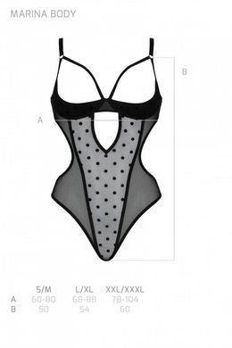 Боді Passion MARINA BODY black S/M