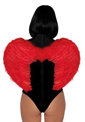Крылья падшего ангела Leg Avenue Marabou feather devil wings Red