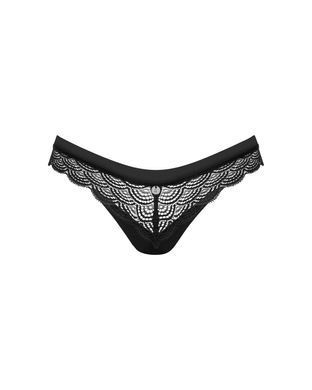 Трусики Obsessive Chemeris panties XS/S черные