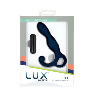 Массажер простаты Lux Active LX1 Anal Trainer 5.75" Blue, вибропуля - фото