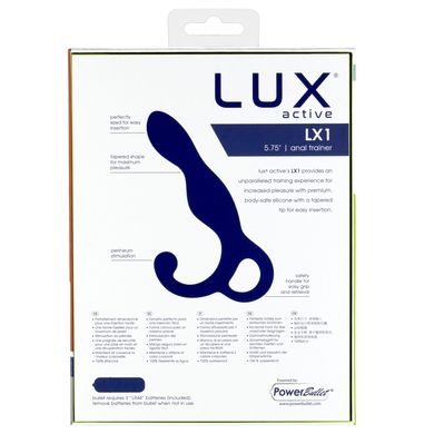 Массажер простаты Lux Active LX1 Anal Trainer 5.75" Blue, вибропуля - фото