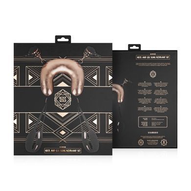 Бондаж на шию для ніг та рук  Rosy Gold Neck and Leg Sling Restraint Set - фото