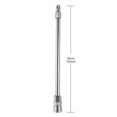 Подовжувач штока для секс-машин Hismith Extension Rod 30 см, Сріблястий