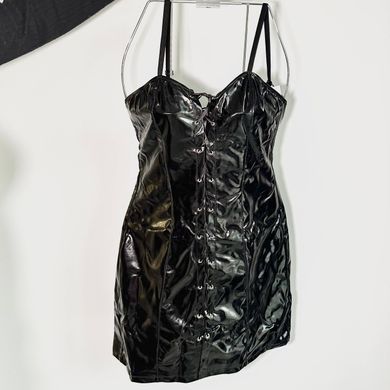 Сорочка сукня і трусики Passion BELLATRIX CHEMISE black S/M