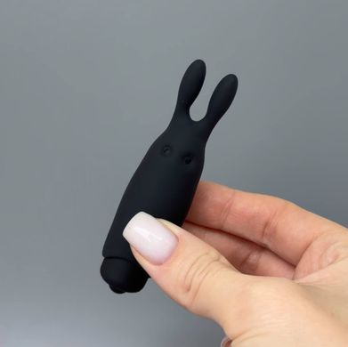 Минивибратор Adrien Lastic Pocket Vibe Rabbit черный - фото