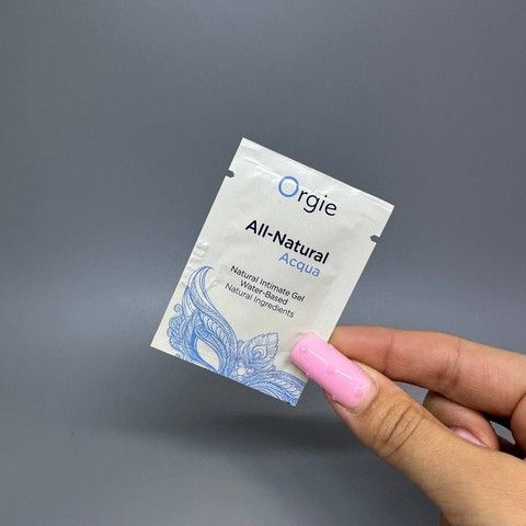 Саше Лубрикант на водной основе Orgie ALL-NATURAL Acqua (2 мл)