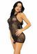 Эротическое платье Leg Avenue Rhinestone halter mini dress OS Black
