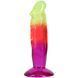 Фалоімітатор Doc Johnson Crystal Jellies 6,5 Inch Classic Dong Rainbow 16,5 см - фото товару