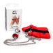 Наручники з металевою анальною пробкою Art of Sex Handcuffs with Metal Anal Plug size M Red (3,4 см) - фото товару