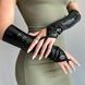 Виниловые митенки короткие Art of Sex Lora черные S