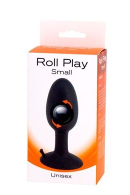 Анальная пробка Seven Creations Roll Play Black (2,5 см) - фото