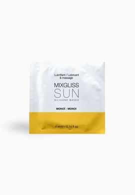 Ароматный лубрикант на силиконовой основе MixGliss SUN MONOI пробник (4 мл)