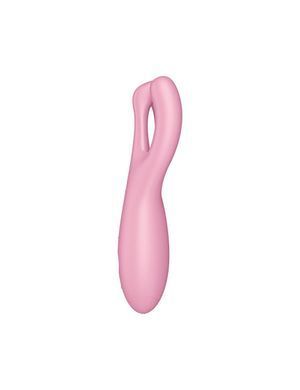 Satisfyer Threesome 4 Pink - клиторальный смарт-вибратор - фото