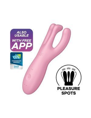 Satisfyer Threesome 4 Pink - клиторальный смарт-вибратор - фото