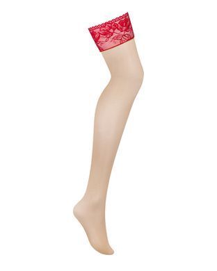 Панчохи Obsessive Lacelove stockings XS/S - фото
