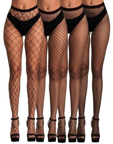 Сексуальные колготки в сеточку JSY WW7040 Black One Size (4 шт) - фото