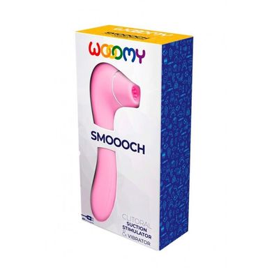 Wooomy Smoooch Pink Clitoral Suction & Vibration - вакуумный вибратор розовый - фото