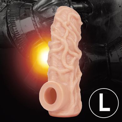 Насадка на член с отверстием для мошонки Kokos Nude Sleeve NS 004-L - фото
