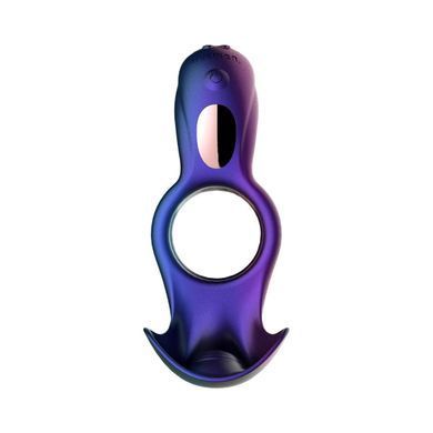 Эрекционное виброкольцо 3в1 Hueman Zenith Cock Ring With Glans And Perineum Stimulator - фото