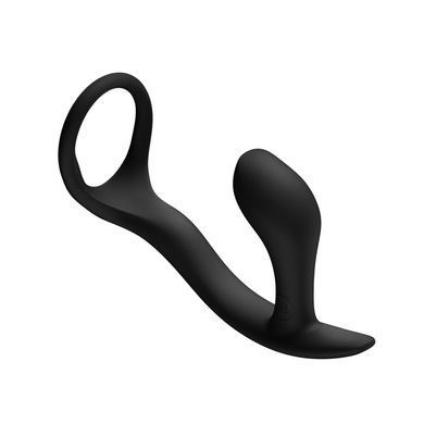 Анальна пробка з ерекційним кільцем Fun Factory Bootie Ring Black 2,8 см чорна - фото