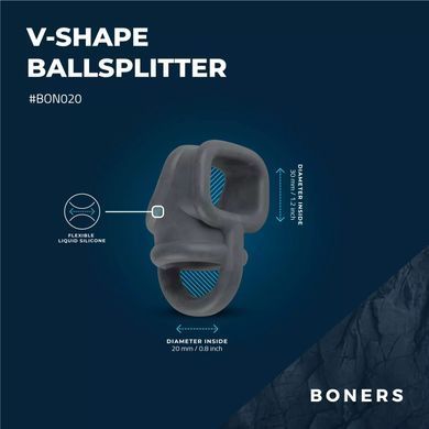 Эрекционное кольцо Boners Silicone Ball Splitter - фото