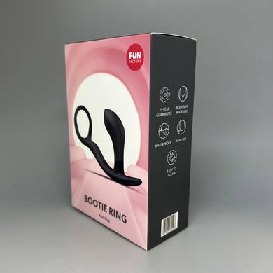 Анальна пробка з ерекційним кільцем Fun Factory Bootie Ring Black 2,8 см чорна - фото