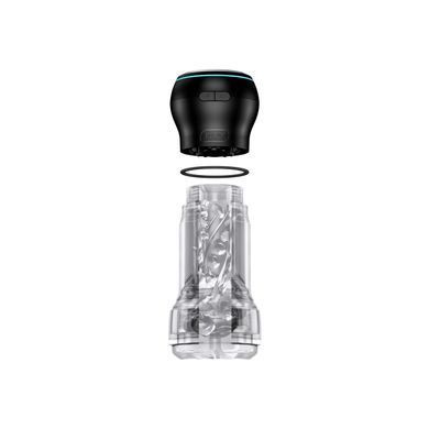 Kiiroo Feel Pocket Crystal PowerBlow Combo Set - мастурбатор+вакуумна насадка - фото