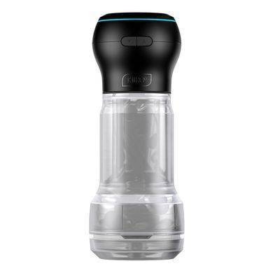 Kiiroo Feel Pocket Crystal PowerBlow Combo Set - мастурбатор+вакуумна насадка - фото