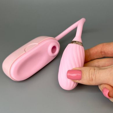 Віброяйце з вакуумним стимулятором клітора Otouch LOUIS VIBRATOR Pink - фото