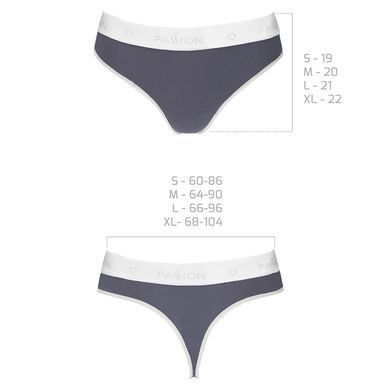 Спортивные трусики-стринги Passion PS007 PANTIES dark grey L