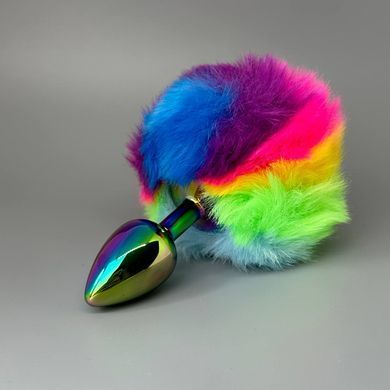 Анальная пробка БДСМ хвостик Wooomy Filippi S (2,8 см)