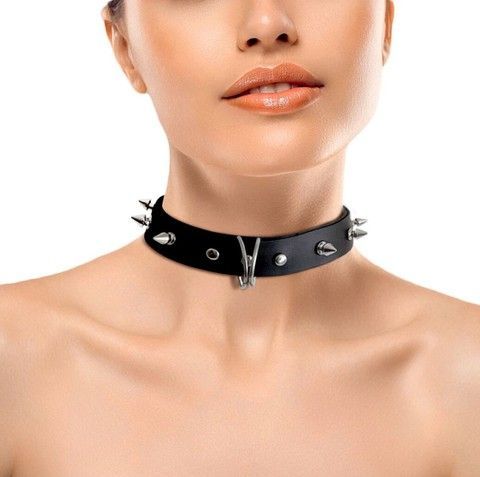 Ошейник с шипами Art of Sex Collar Spikes - фото