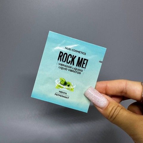 Саше Жидкий вибратор со вкусом мяты Nuei Rock me! 2 мл