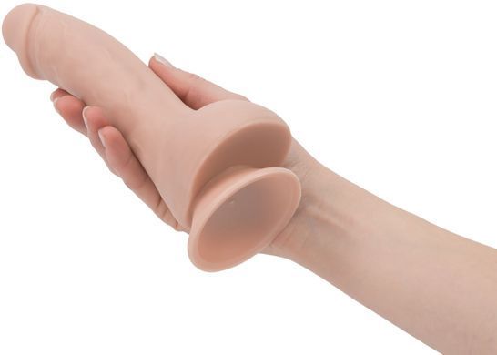 Фаллоимитатор ADDICTION BRAD 7.5" Dildo With Balls, Beige (19 см) - фото