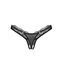 Трусики з доступом Obsessive Arrowel Black crotchless thong S/M чорні